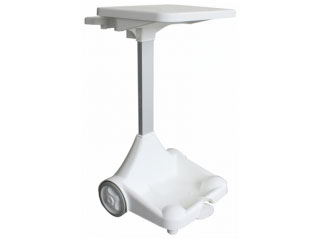 Free Standing Plastic Sack Holder White Stand & Lid