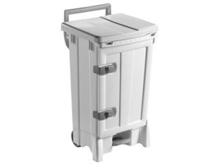 Front Opening Plastic Sack Holder 90 Litre with White Body & Lid