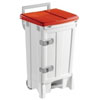 Front Opening Plastic Sack Holder 90 Litre with Red Body & Lid