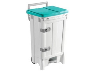 Front Opening Plastic Sack Holder 90 Litre with Green Body & Lid