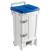 Front Opening Plastic Sack Holder 90 Litre with Blue Body & Lid
