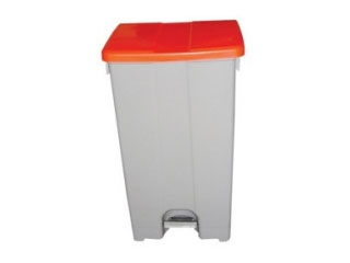 Plastic Sack Holder 96 Litre with Grey Body & Red Lid