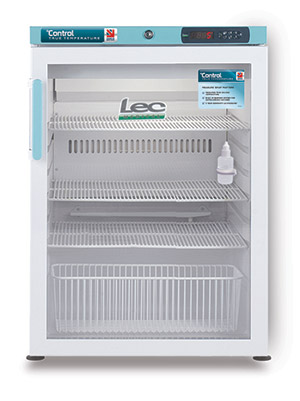 LEC Control PGRC151UK Pharmacy Fridge 151L with Glass Door