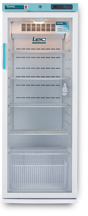 LEC Control PGRC273UK Pharmacy Fridge 273L with Glass Door