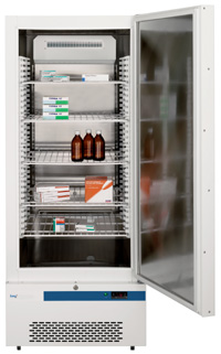 LEC PE1602 - Solid Door Freestanding Pharmacy Refrigerator 441 ltrs